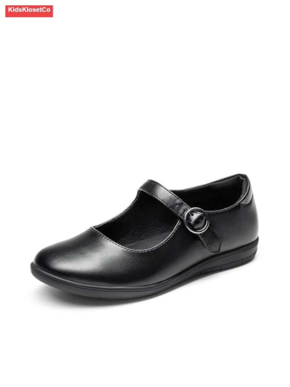 Girls Mary Jane School Uniform Shoes Round Toe Adjustable Buckle Non-Slip